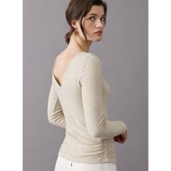Petite Anthropology NWT Rhea Boatneck Top - Picture 2 of 8